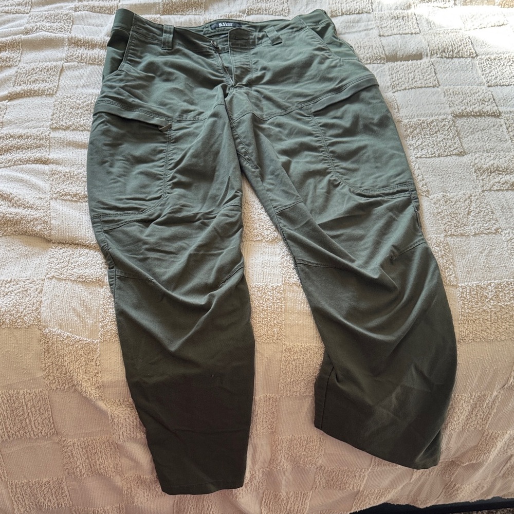 5.11 Tactical Men's Green Cargo Pants